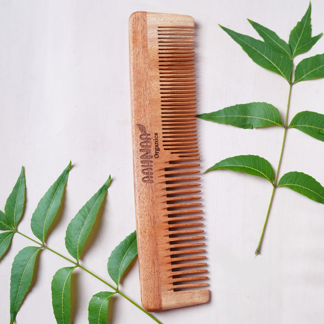 Neem Wood Comb (fine and wide tooth)