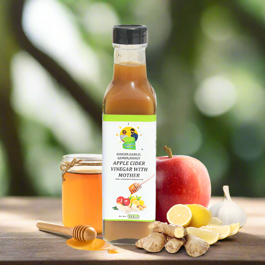 Digestive Secret 312G - Ginger, Garlic, Lemon, Honey - Apple Cider Vinegar With Mother (Raw, Unfiltered &amp; Unpasteurized)